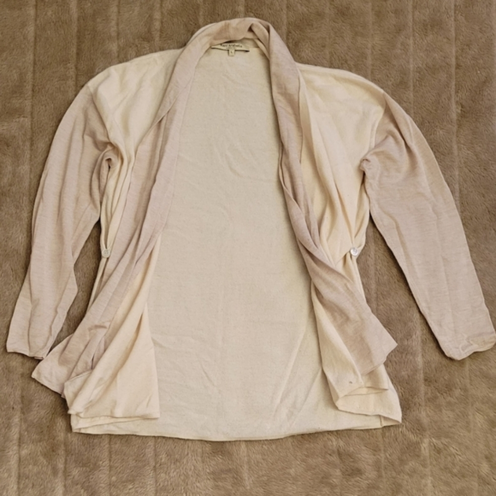 Rani Arabella with Loro Piana cashmere yarn cashmere silk flowy open front cardi